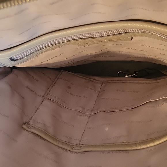 Michael Kors gray leathet backpack purse - Picture 3 of 4